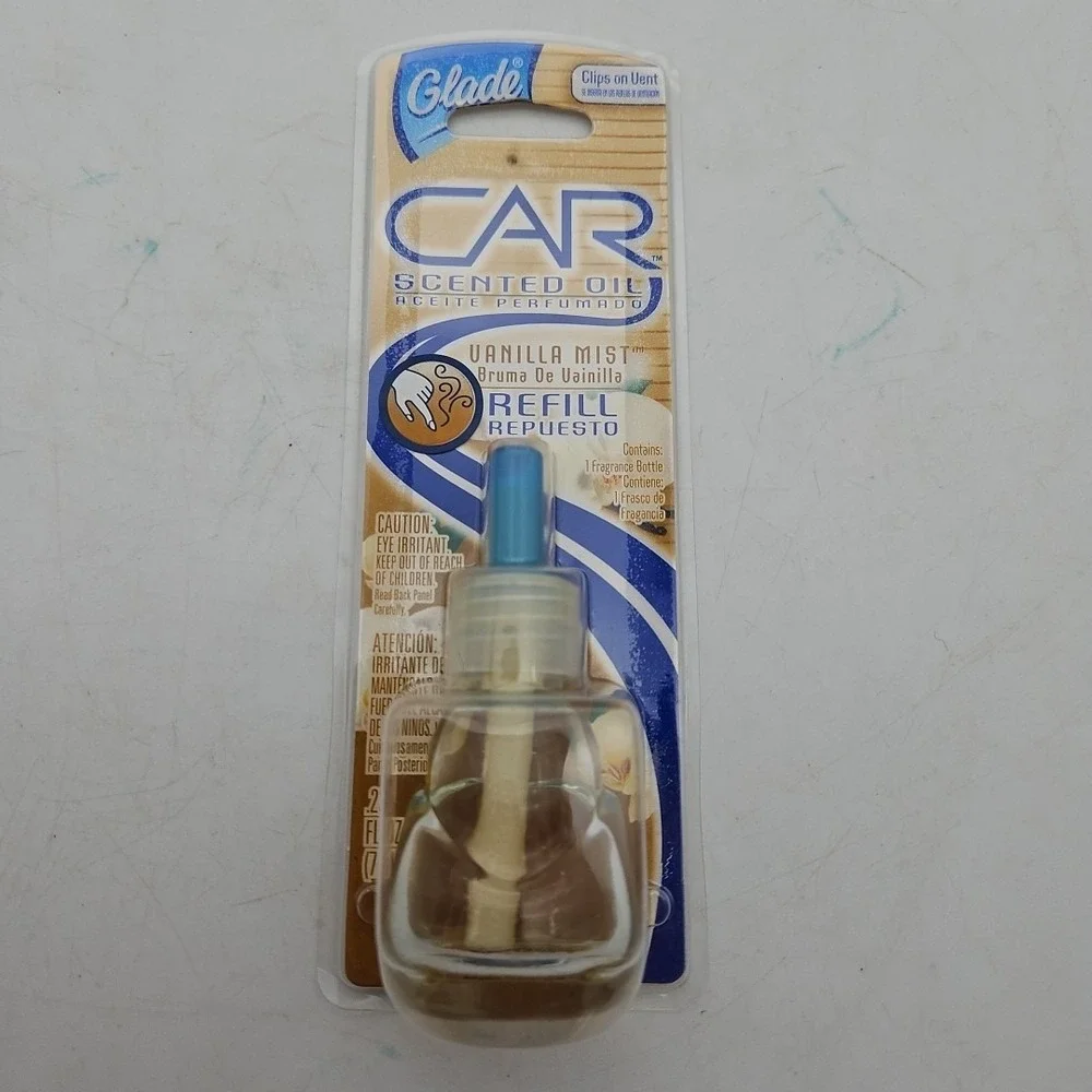 Vintage Glade Car Scented Oil Refill Vanilla‎ Mist 2004 NOS Deadstock